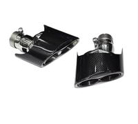 CRJIMX 1 Paire De Silencieux D'échappement En Acier Inoxydable Et Fibre De Carbone Pour A4 A5 A6 A7 RS Modifiée(Outer interface)