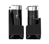 CRJIMX 1 Paire D'embouts D'échappement En Acier Inoxydable Pour Land Rover Pour Defender L663 Noirs Et Carrés Accessoires Automobiles(StyleB)