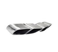 CRJIMX 1 Paire D'embouts D'échappement Pour Panamera 2017 2018 2019 2020 Turbo 4 Sorties Carrées En Acier Inoxydable 304(Matte silver)