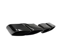 CRJIMX 1 Paire D'embouts D'échappement Pour Panamera 2017 2018 2019 2020 Turbo 4 Sorties Carrées En Acier Inoxydable 304(NOIR)