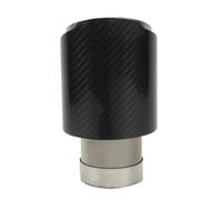 CRJIMX 1 Pc Pour Général Voiture Fibre Carbone Sortie Échappement Acier Inoxydable Pour Silencieux Sablage Satiné Brillant Pour Tuyau Échappement Embout(51mm-101mm)