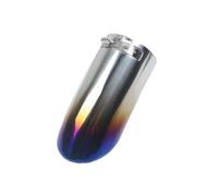CRJIMX 1 Pièce Embout D'Échappement Rond Acier Inoxydable Pour N&issan Pour X-Trail T32 2014-2020 Accessoires Système D'Échappement(Bleu)