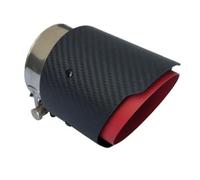 CRJIMX 1Pièce Embout D'Échappement Pour Mazda CX-5 CX-4 CX-3 Pour Axela Pour ATENZA Embouts Décoratifs En Fibre De Carbone Mat(ROUGE)