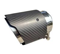CRJIMX 1Pièce Embout D'Échappement Pour Mazda CX-5 CX-4 CX-3 Pour Axela Pour ATENZA Embouts Décoratifs En Fibre De Carbone Mat(Argent)