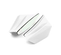 CRJIMX 2 Pièces Ailerons Universels pour Moto Spoiler Aérodynamique Aile Dynamique avec Adhésif(Blanc)