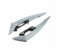 CRJIMX 2Pcs Ailerons Avant pour Moto Spoiler latéral aérodynamique Kit d'ailes Fixes avec Autocollants décoratifs(Gray)