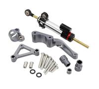 CRJIMX Accessoire Moto En Aluminium CNC Amortisseur De Direction Avec Kit Fixation Complet Pour Ducati Pour Monster 696 795 796 À Partir 2008(Model H)