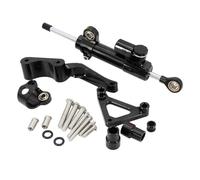 CRJIMX Accessoire Moto En Aluminium CNC Amortisseur De Direction Avec Kit Fixation Complet Pour Ducati Pour Monster 696 795 796 À Partir 2008(Model P)