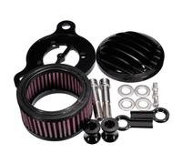 CRJIMX Accessoires De Système De Filtre D'admission De Filtre À Air De Moto pour Harley pour Davidson pour Sportster 883 1200 1991-2016 pour Iron 883 2009-2016 Carburador(Noir)
