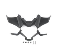 CRJIMX Accessoires Moto Aérodynamique Aile Avant Dénudée Spoiler Aile Kit Aérodynamique Spoiler pour Yamaha MT 07 2021 2022 2023(Noir)