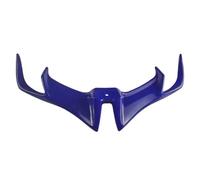 CRJIMX Accessoires Universels pour Moto Ailerons Carénage Avant Ailerons Aérodynamiques Aile Fixe Spoilers latéraux Spoiler d'aile Dynamique(Bleu)