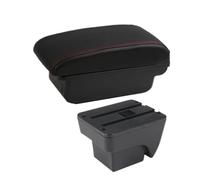 CRJIMX Accoudoir Auto Pour SEAT Pour ARONA Pour Seat Pour Ibiza Boîte D'accoudoir Avec USB Boîte D'accoudoir Centrale(A1 Noir rouge SANS USB)