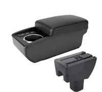 CRJIMX Accoudoir Central De Voiture Pour Toyota Pour Agya Pour Wigo Pièces De Modification Intérieure Rangement(B2 Ligne noire 6USB)
