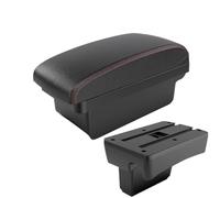 CRJIMX Accoudoir Central Pour Peugeot 307 CC Cabriolet Interface USB Pour Accoudoir De Voiture Intérieur De Voiture(A1 Noir rouge SANS USB)