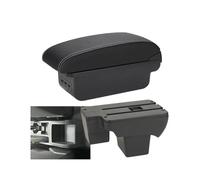 CRJIMX Accoudoir De Voiture Pour VW Pour Polo 2020 2021 2022 2023 2024 Boîte De Rangement Pièces Détachées Accessoires Automobiles.(B3 Noir blanc 3USB)
