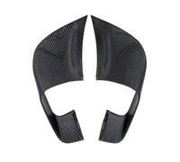 CRJIMX Aile Spoiler Fixe pour Moto en ABS Peinture Carbone Aérodynamique Ailettes Latérales Yamaha YZF-R7 YZFR7 YZF R7 2021-2024(Carbon Paint Plastic)
