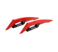 CRJIMX Ailerons Latéraux Moto Spoiler Aérodynamique Dynamique Ailerons Garniture Carrosserie Autocollant Carénage Déflecteurs d'air Accessoires Extérieurs(Rouge)