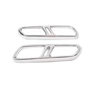 CRJIMX Autocollant Extérieur Pour Pot D'échappement Accessoire De Carrosserie Pour Land Rover Pour Range Rover Sport L461 2023 Et Plus(Argent)