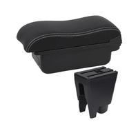 CRJIMX Boîte D'accoudoir Auto Boîte De Rangement Pièces De Rétrofit Pour Toyota Pour Etios Pour Aygo BJ Boîte D'accoudoir Centrale Accessoires Auto(A2 white line No USB)