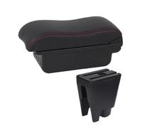 CRJIMX Boîte D'accoudoir Auto Boîte De Rangement Pièces De Rétrofit Pour Toyota Pour Etios Pour Aygo BJ Boîte D'accoudoir Centrale Accessoires Auto(B2 red line 3USB)