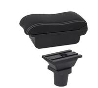 CRJIMX Boîte D'accoudoir Central Pour Toyota Pour Yaris Pour Vitz 5 Portes Hayon 1998-2008 2009 2010 2011 Boîte D'accoudoir Auto(B2 white line 3USB)