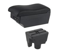 CRJIMX Boîte D'accoudoir Pour Toyota Pour Aqua 2017-2022 Accoudoir Auto Cuir Accoudoir Central Console Centrale Stockage USB(Ligne noire E2)