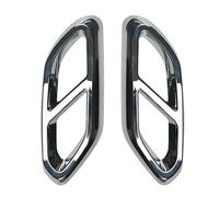 CRJIMX Cache-embout De Silencieux D'échappement Arrière Pour Mercedes Pour Benz Classe GLC X254 GLC260 GLC300 AMG 2023-2024(Chrome Silver)