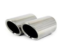 CRJIMX Cache-embout De Silencieux D'échappement Pour VW Pour Touran 5T1 Pour Tiguan MK2 Pour Golf MK7 Pour Polo 6R Pour Jetta MK6 Accessoires Auto(Argent)
