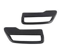 CRJIMX Cache-pot D'échappement Pour Peugeot 3008 4008 5008 2017 2018 2019 2020 2021 ABS Fibre De Carbone/argent Brillant(Carbon Texture)