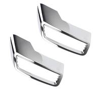 CRJIMX Cache-pot D'échappement Pour Peugeot 3008 4008 5008 2017 2018 2019 2020 2021 ABS Fibre De Carbone/argent Brillant(Argent)
