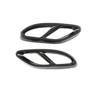CRJIMX Cache-silencieux D'échappement Arrière En Acier Inoxydable Pour Mercedes Pour Benz Classe A B C E GLA GLC GLE GLS CLS 2014-2021(Carbon Fiber Look)
