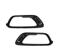 CRJIMX Calandre Phare Antibrouillard Avant Noir Brillant Garniture Cadre Phare Antibrouillard Gauche/droite Pour Jeep Pour Grand Cherokee 2017-2021 CRJIMX(Gauche et Droite)