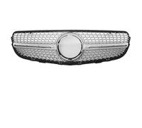 CRJIMX Calandre Sport Style Diamants Chromés Pour Mercedes Pour Benz GLC X253 2015-2019 GLC250 GLC300 GLC350e Jupes Pare-chocs Avant(Argent)