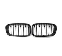 CRJIMX Calandre Style Simple Double Voiture Avant Grilles Noir Brillant Calarre Sport Pour 1 Series F20 F21 116i 118i 2015-2019(Single)