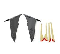 CRJIMX Carénage De Jambe Déflecteur Vent Accessoires Moto Pare-Brise Latéral Déflecteurs d'air pour ADV 350 ADV350 2022 2023 2024 2025(Motif en Fibre de Carbone)