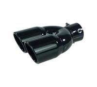 CRJIMX Convient Pour Les Silencieux D'échappement Arrière À Double Tuyau D'admission D'air De Voiture De 63 Mm Pièces Automobiles En Acier Inoxydable(Black Z)