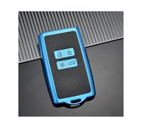 CRJIMX Coque Clé Voiture pour Renault pour Scenic 4 pour Arkana pour Dacia pour Sandero pour Captur pour Megane pour Talisman pour Espace(Bleu)
