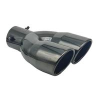 CRJIMX Double Sortie D'Échappement Pour Voiture Pointe De Tuyau Silencieux Universel En Acier Inoxydable Entrée 63mm 76mm(76MM Straight)