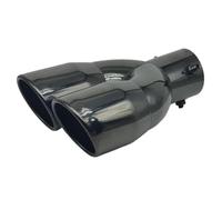 CRJIMX Double Sortie D'Échappement Pour Voiture Pointe De Tuyau Silencieux Universel En Acier Inoxydable Entrée 63mm 76mm(76MM Silver)