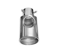 CRJIMX Embout De Silencieux D'échappement 73 Mm En Acier Inoxydable Pour Mitsubishi Pour Pajero V31 V33 V73 V93 V97 2007-2018 2019(Argent)