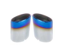 CRJIMX Embout De Silencieux D'échappement En Acier Inoxydable 304 2 Pièces Accessoires Pour Toyota RAV4 2019 2020 2021 2022 2023 2024(Bleu)