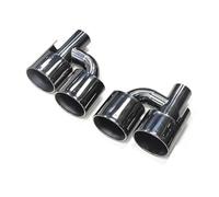 CRJIMX Embout De Silencieux Noir En Acier Inoxydable Pour Mercedes Pour Benz Classe C W204 Classe E W212 W211 Classe S W221(NOIR)