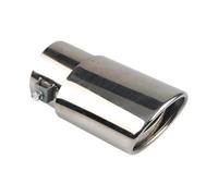 CRJIMX Embout D'échappement 63 Mm En Acier Inoxydable 6 Couleurs Décoration Pour Silencieux D'échappement(Argent,Droit)