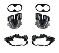 CRJIMX Embout D'échappement Arrière Noir Pour Mercedes Pour Benz GLB250 GLB35 AMG Sport 2020-2024 Avec Support Et Garniture