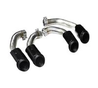 CRJIMX Embout D'échappement Design Quadruple En Acier Inoxydable Pour Porsche Pour Cayenne S 2.9T 2018 2019 2020 2021 2022 2023 2024(2 valve models)