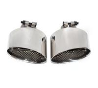 CRJIMX Embout D'échappement En Acier Inoxydable 304 Pour A3 A4 A5 A6 A7 RS3 RS4 RS5 RS6 RS7 2014 2015 2016 2017 2018 2019-2024