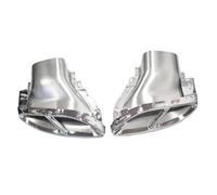 CRJIMX Embout D'échappement En Acier Inoxydable Noir Pour Mercedes Classe C W205 Classe E W212 W166 GLE GLS Upgrade AMG 43(Argent)