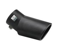 CRJIMX Embout D'échappement En Alliage D'aluminium Noir Pour Pièces De Tuning Automobile(NOIR,Plier)