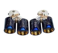 CRJIMX Embout D'échappement En Fibre De Carbone Bleu Pour G23 M440i G20 G21 M340i G42 M240i 2021 2022 2023(Forged Carbon Fiber Color C)