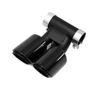 CRJIMX Embout D'échappement Pour Porsche Pour Boxster 981 2006 2007 2008 2009 2010 2011 Double Sortie En Acier Inoxydable Noir(Triple Layer Black)